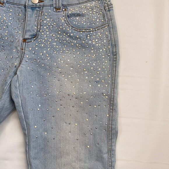 Cache Capri Studded Cropped Jeans Size 4 - Picture 4 of 7